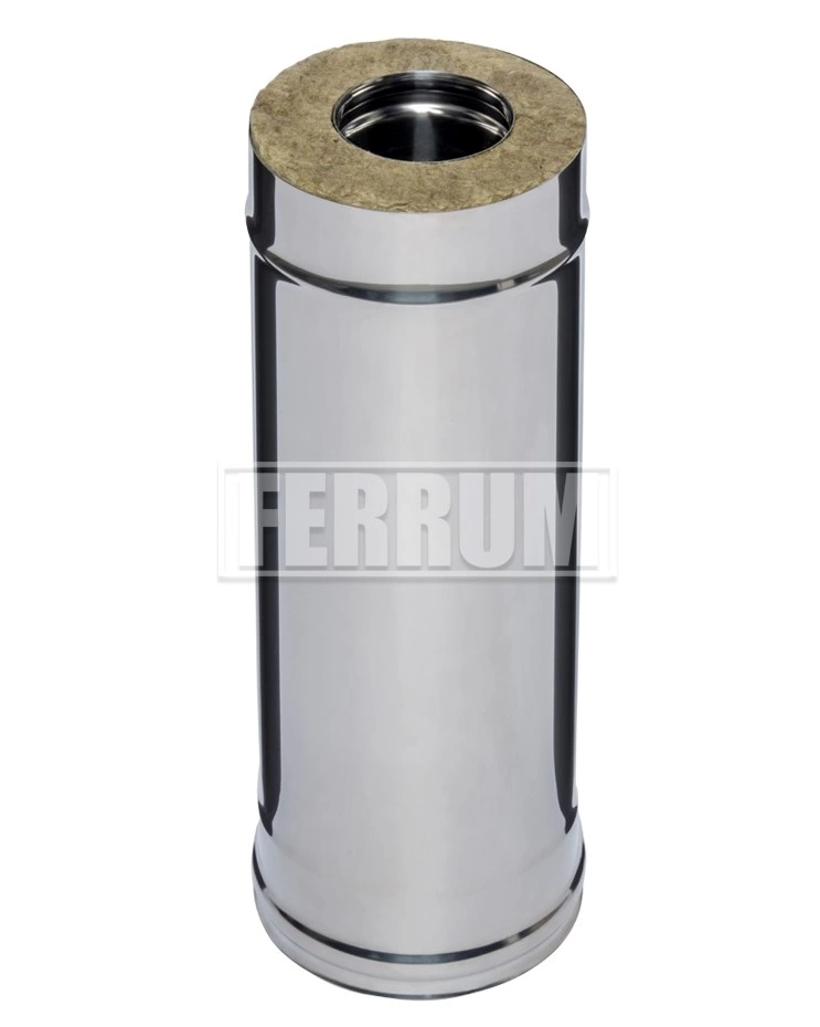 Сэндвич-труба Ferrum 1м (430/1,0мм + нерж.+ ceramics) Ф115х200 купить за 6 874 руб.